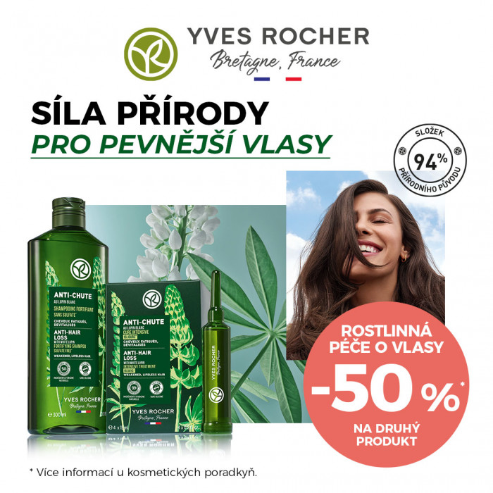 Péče o vlasy od rostlinné kosmetiky Yves Rocher
