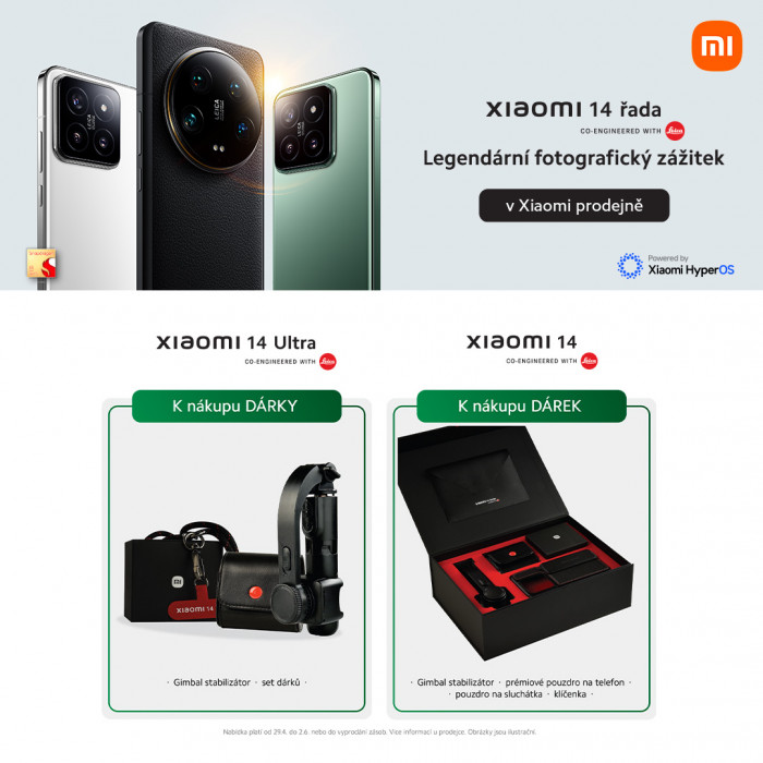 Promo dárky k nákupu Xiaomi 14!
