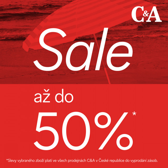 Slevy až do 50 % na vybrané zboží v C&A