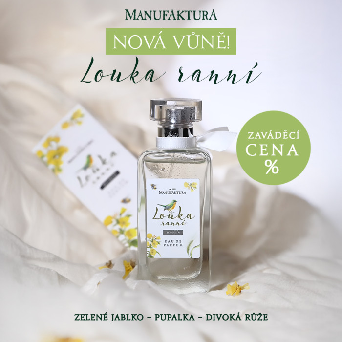NOVINKA: PARFÉMOVÁ VODA RANNÍ LOUKA v MANUFAKTURA