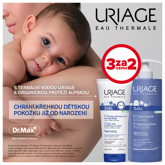 Uriage Bebe 3 za 2, kosmetické přípravky, v Dr.Max