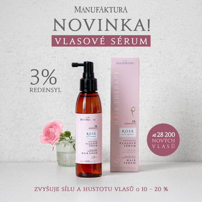 ROZKVETLÁ NOVINKA PRO KRÁSNÉ A VITÁLNÍ VLASY v MANUFAKTURA
