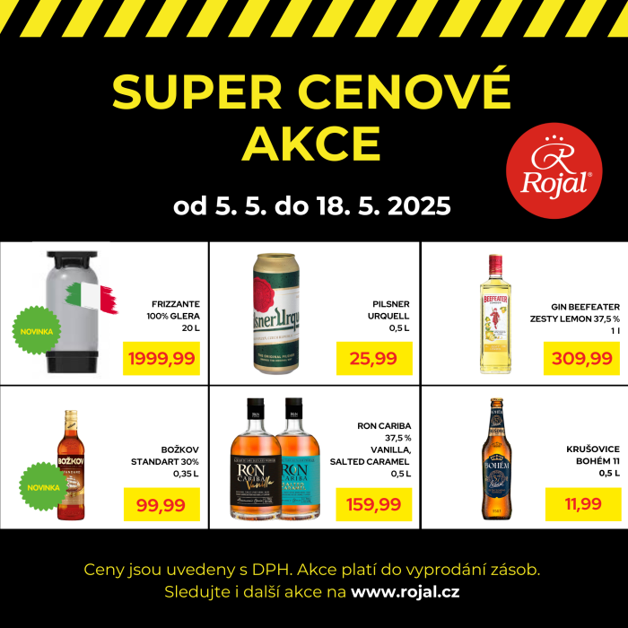 Využijte nové akce v prodejně Rojal!