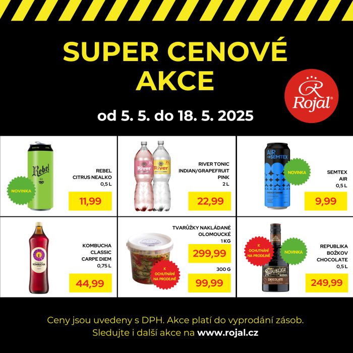 Nové cenové akce v Rojal!