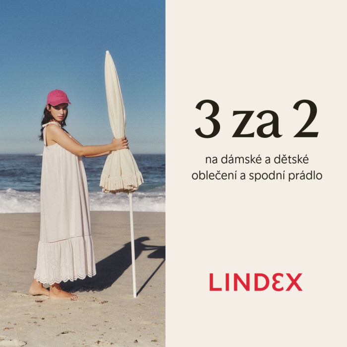 3 za 2 na dámské a dětské oblečení i spodní prádlo v Lindex