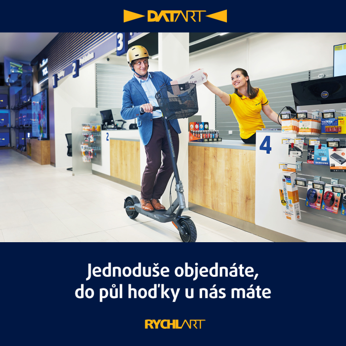Do půl hoďky k vyzvednutí v Datart