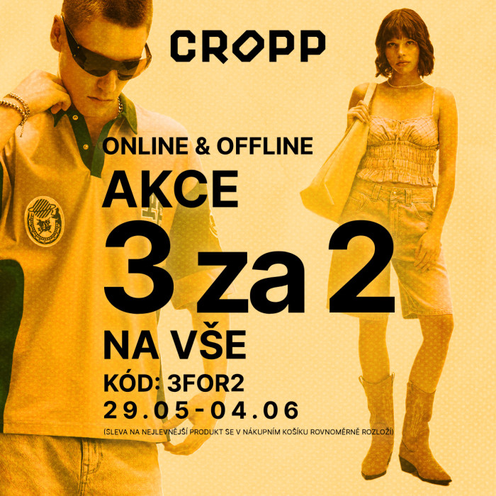 Nenechte si ujít jedinečnou slevu v CROPP!
