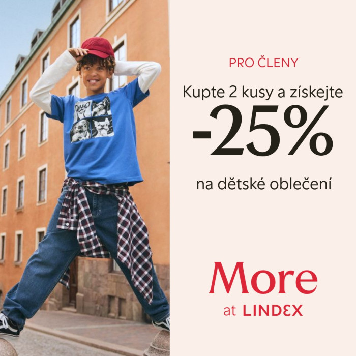 25% sleva na dětské oblečení v Lindex
