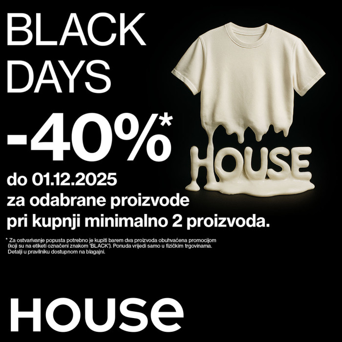 Black Days v House jsou tady!