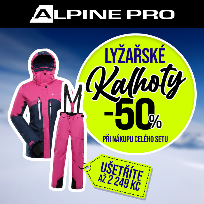 Lyžařské kalhoty se slevou 50 % při koupi celého setu v Alpine Pro