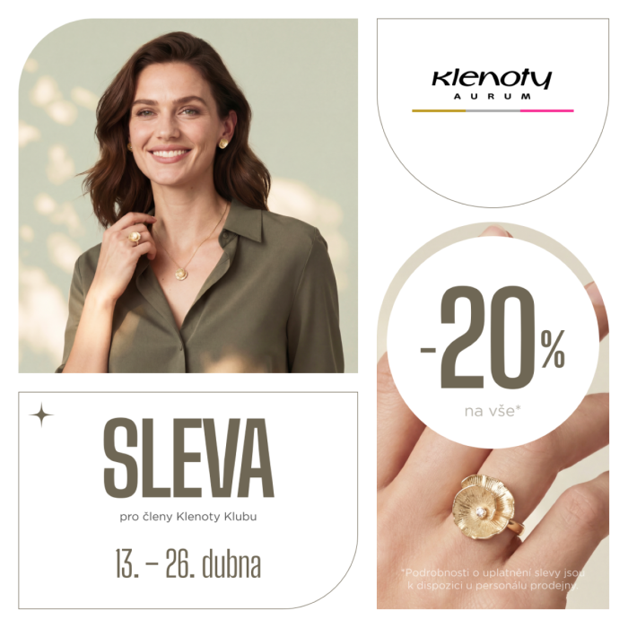 Nové slevové akce v Klenoty Aurum