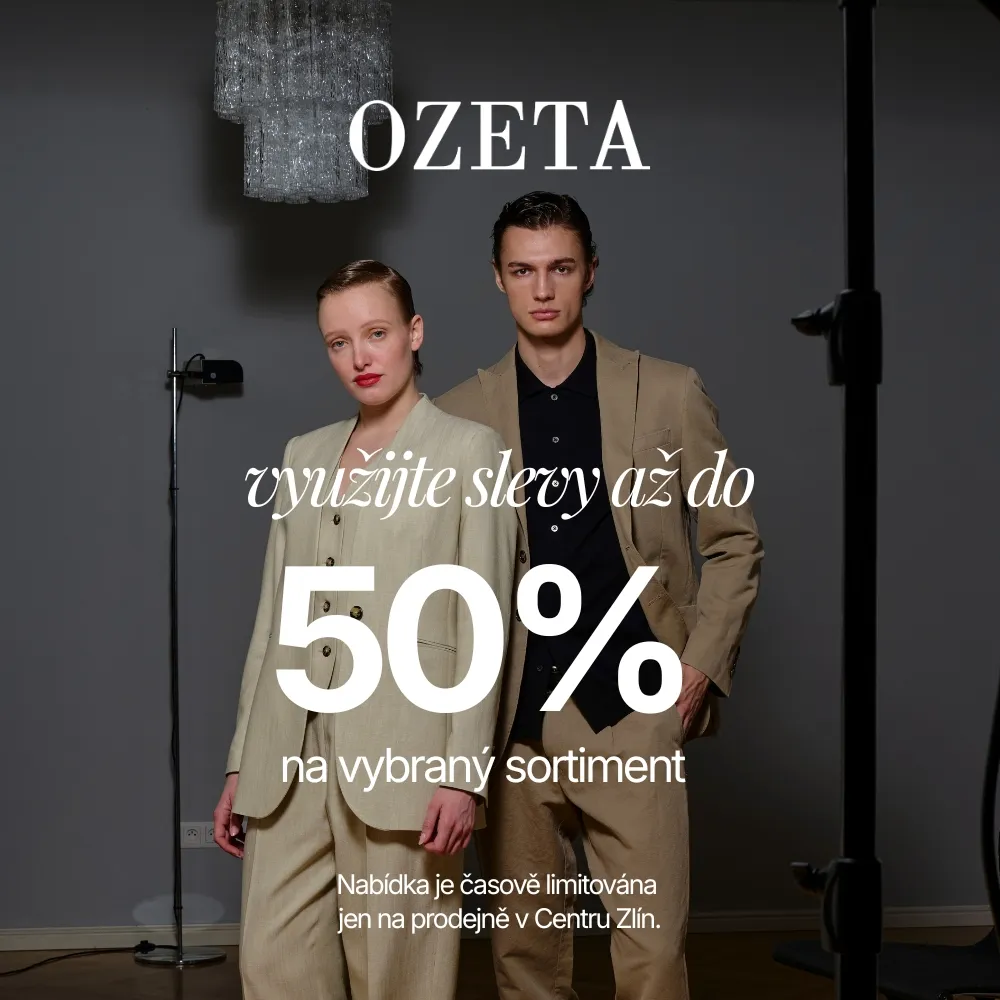 Slevy až do 50 % na vybraný sortiment v OZETA