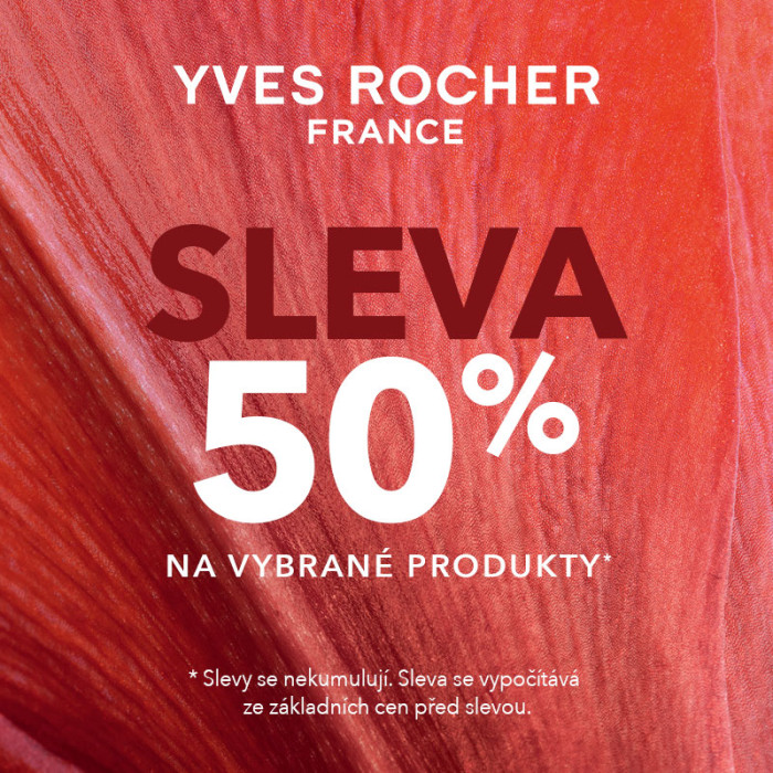 Yves Rocher: Sleva 50 % na vybrané produkty