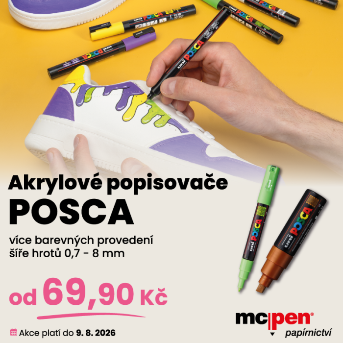 Akrylové popisovače s intenzivními barvami a vynikajícím krytím
