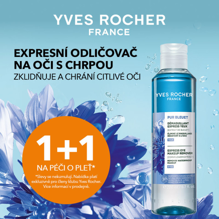 1+1 zdarma na péči o pleť od rostlinné kosmetiky Yves Rocher