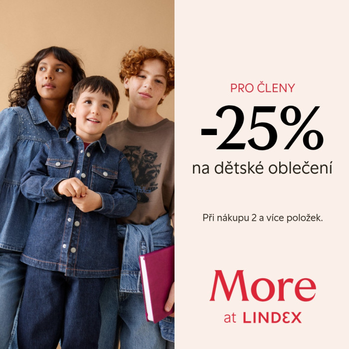 25% sleva na celý dětský sortiment v LINDEXU