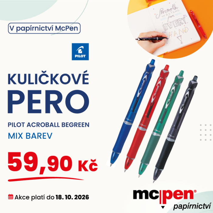 Pilot Acroball BeGreen v papírnictví McPen