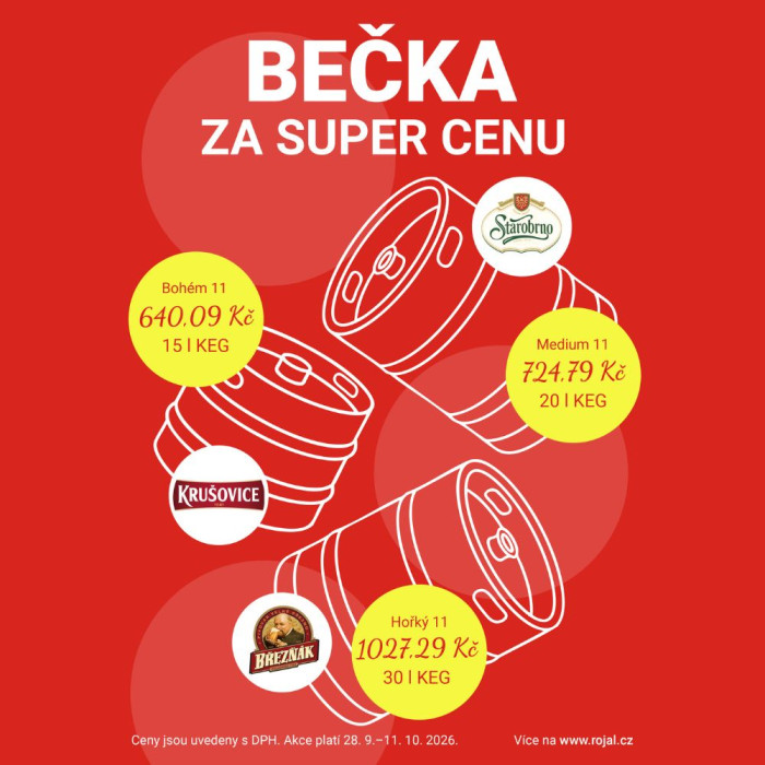 Cenové trháky v Rojalu