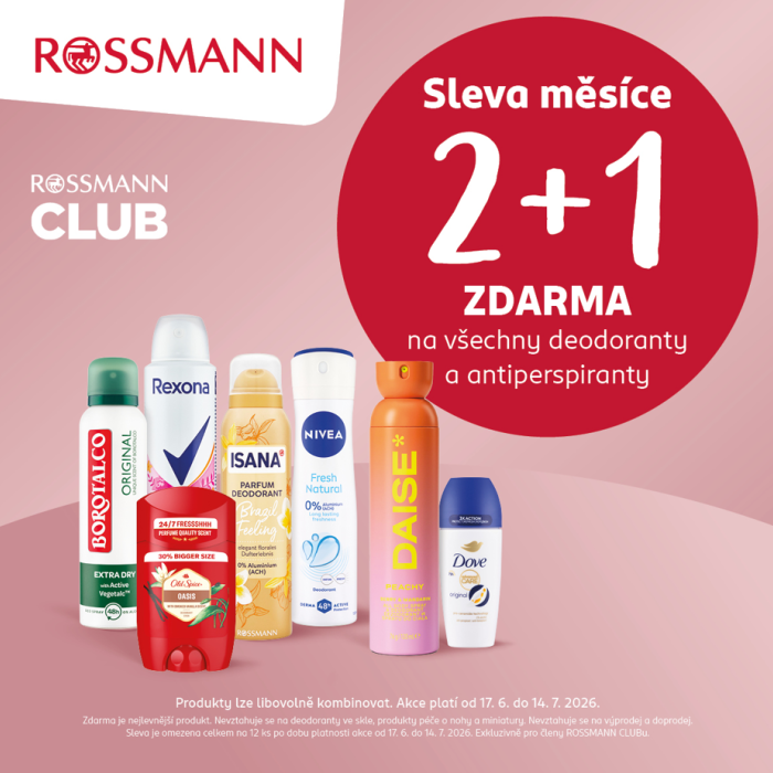 ROSSMANN: nová sleva měsíce